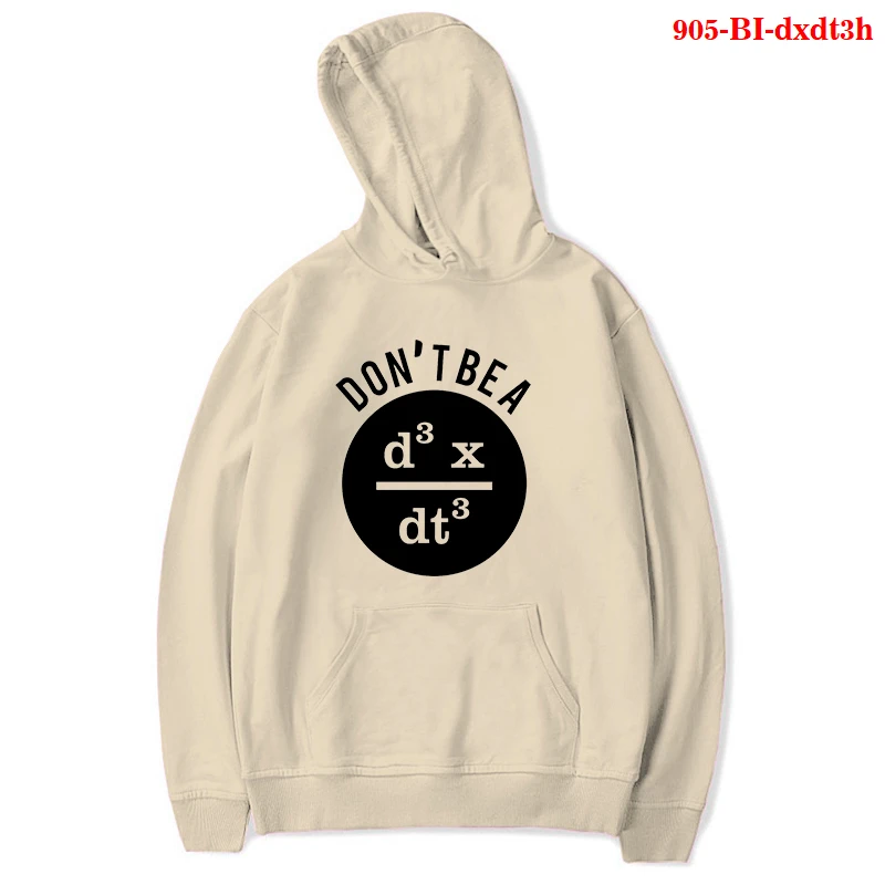 

Don't Be A D3xdt3 Mathematical Function Formula Hoodies Casual Pullover Autumn Warm Loose Streetwear Fleece Oversized Sweatshirt