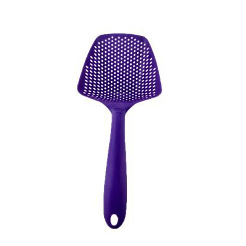 purple 1 шт. нейлоновое сито совок дуршлаг кухонные аксессуары гаджеты слив овощей вода Совок Портативные Инструменты для домашнего приготовления - Цвет: purple