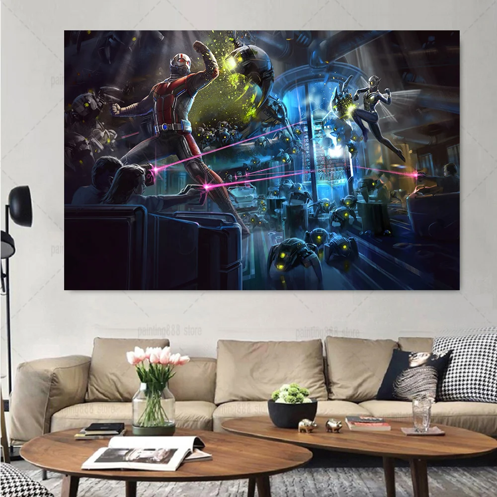 

Disney Marvel Antman and the Wasp Movie Canvas Posters Paintings and Prints Wall Art Pictures for Kids Home Room Decor Cuadros