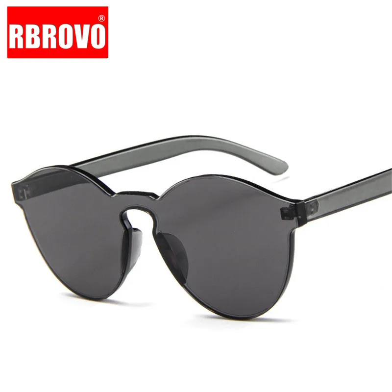 RBROVO 2021 Cateye Солнцезащитные очки женские круглые брендовые дизайнерские для