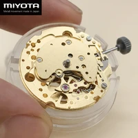 japan original miyota 82s7 automatic manual winding movement 24h subdial skeleton men brand wristwatch replacement