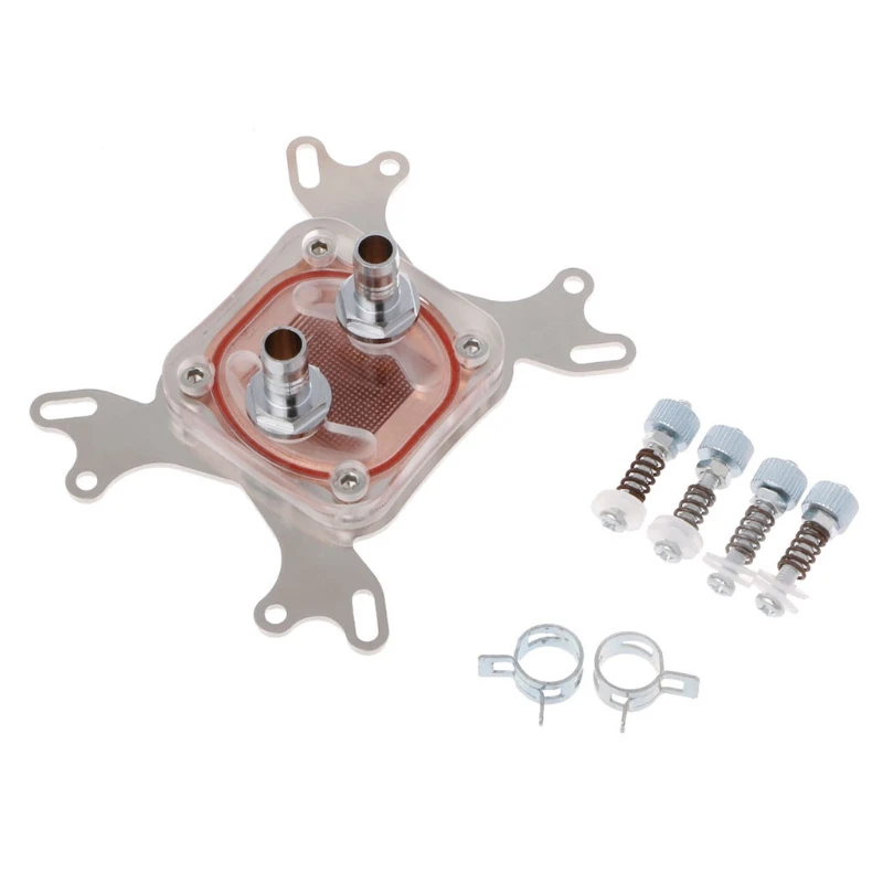 

Computer CPU Water Cooler 50mm Transparent Cover Cooling Block For AMD Intel T21A