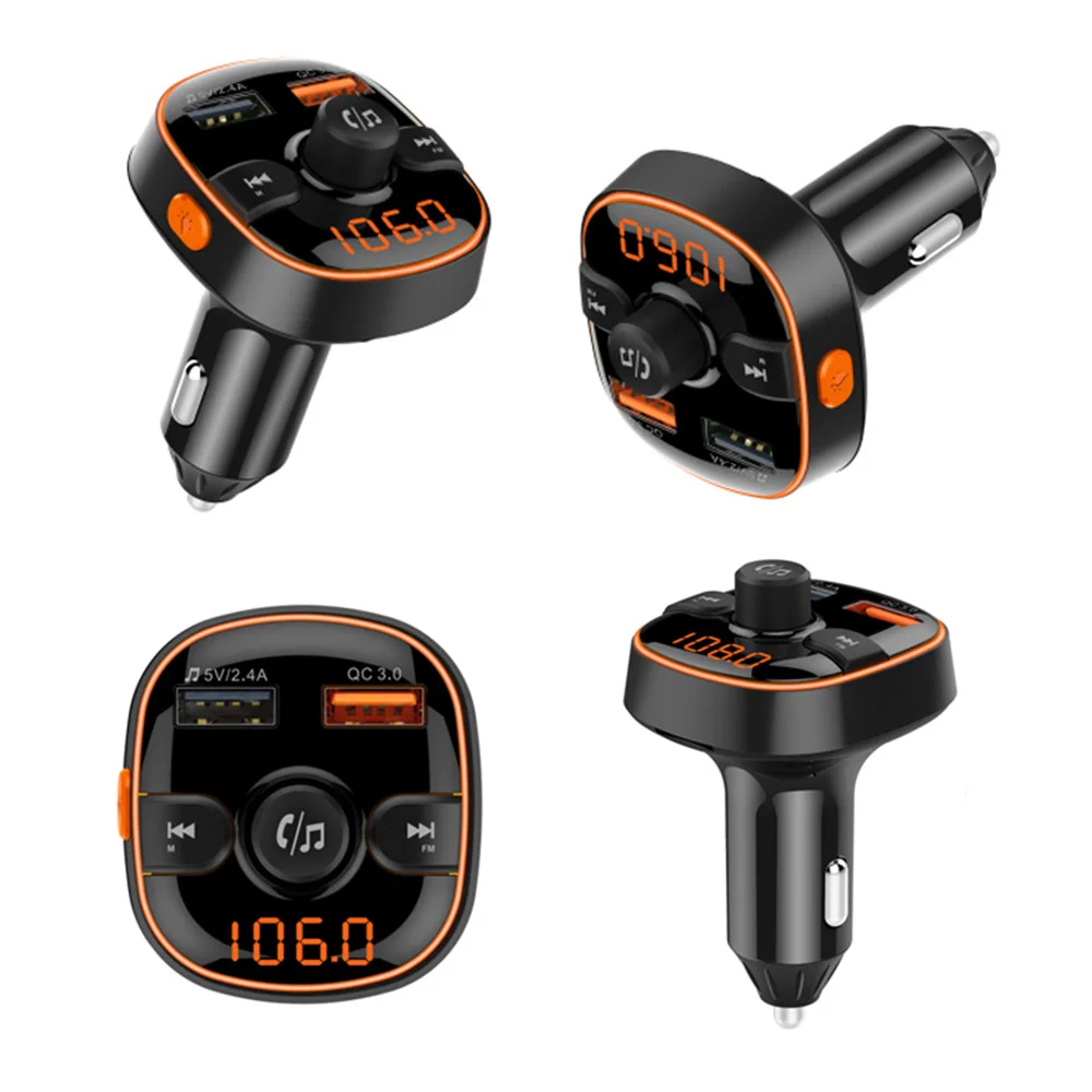 Беспроводной Hands-Free fm-передатчик Bluetooth 5 0 стерео MP3-плеер режим дыхания 7 цветов