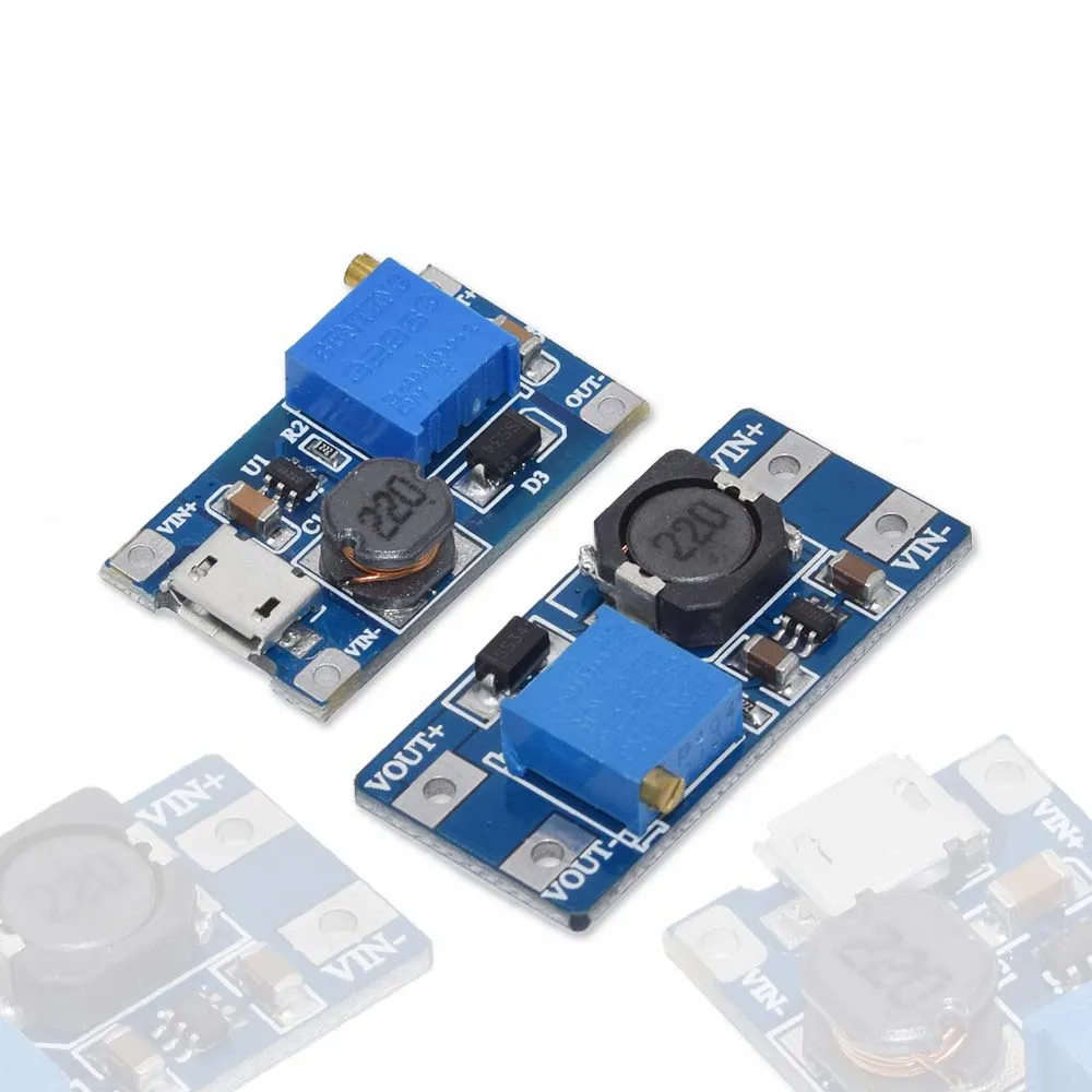 MT3608 DC-DC Step Up Converter Booster Power Supply Module Boost Step-up Board MAX output 28V 2A for arduino