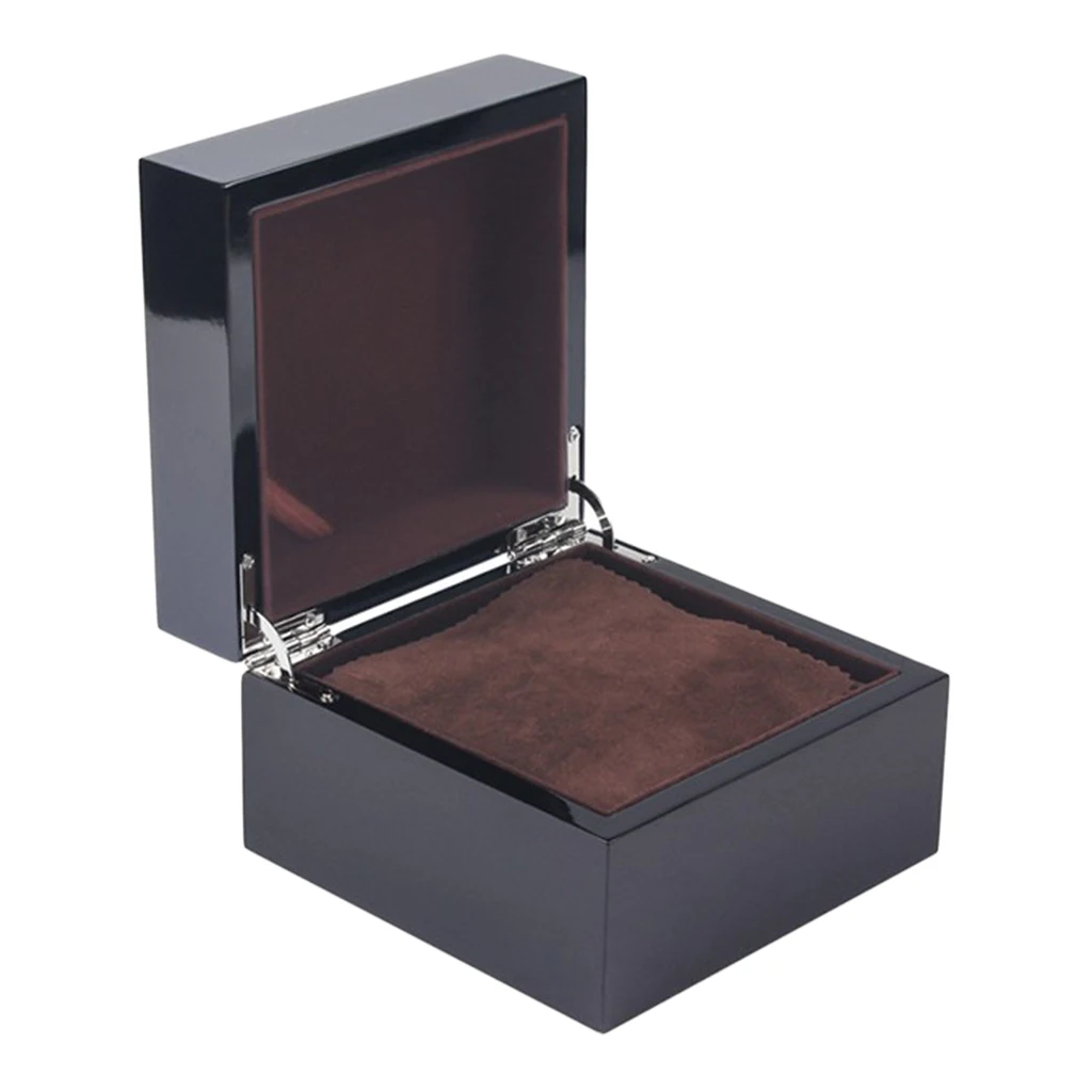 

Wood Watch Box Case Jewelry Display Holder Watch Showcase With Lid Gift Box