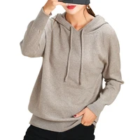 cashmere sweater hooded pullover 2020 autumn winter knitted sweater women casual jumpers korean student jersey