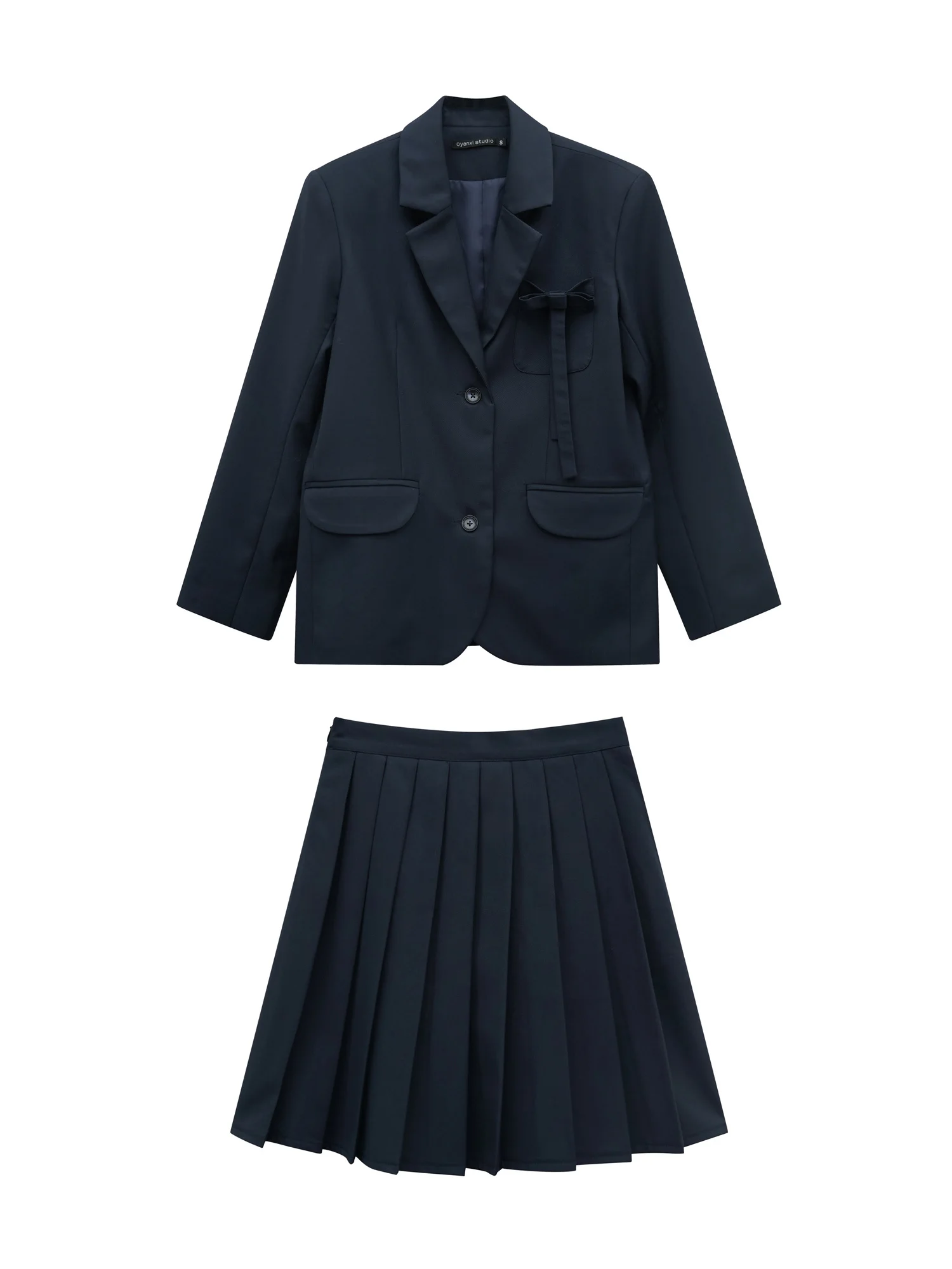 Женский костюм с юбкой женский в британском стиле новая модная куртка на раннюю