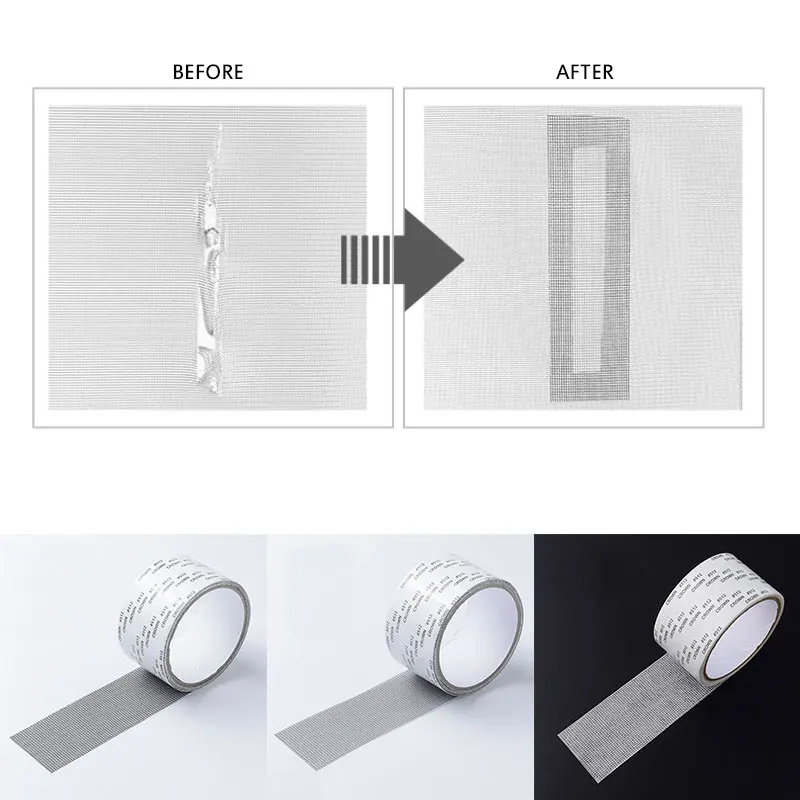 

Водонепроницаемая самоклеящаяся лента для ремонта экрана, отличная фиксация для окон и дверей, противомоскитная сетка для дверей, ремонт с...