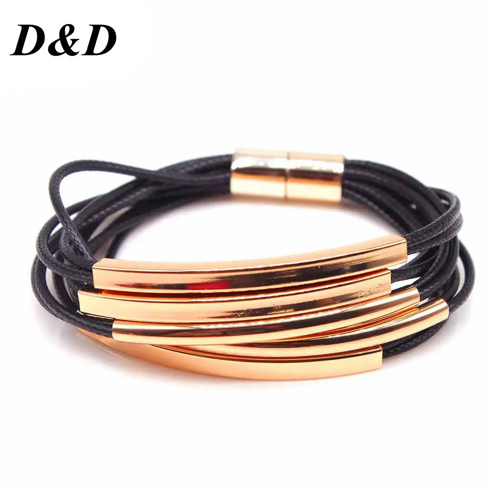 D & в богемном стиле с цветами и кристаллами многослойное браслет для женщин