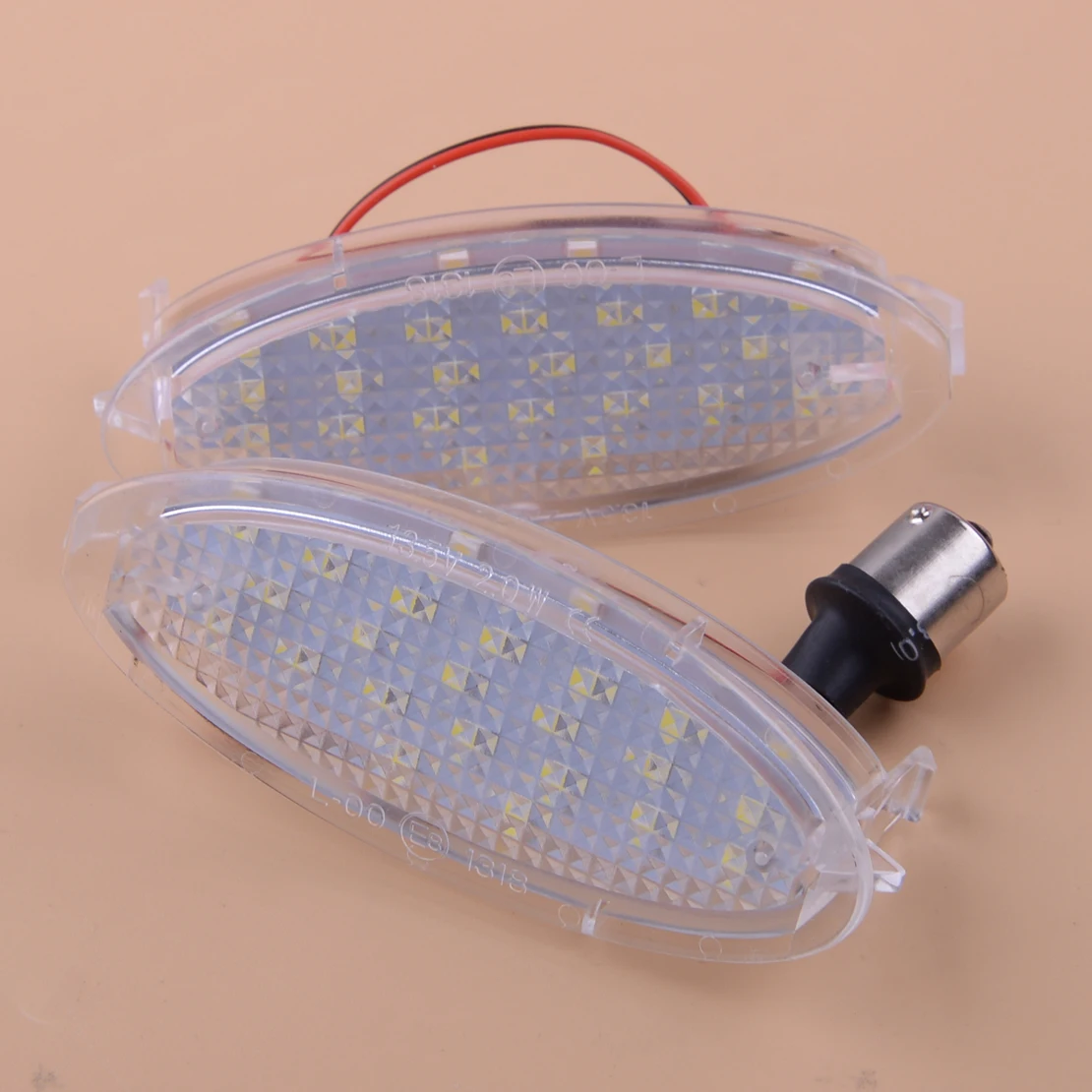 

2 шт. светодиодный светильник для номерного знака автомобиля пластиковый светильник для OPEL Vauxhall Astra Agila Corsa Tigra Vectra