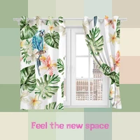 punch hook blackout curtain flower customized full shade sunscreen blinds for windows home kitchen bedroom livingroom decoration