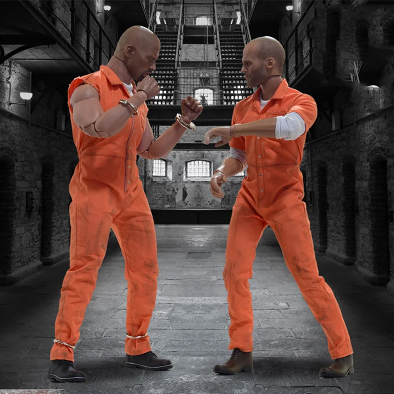 

1/6 WK89014B Vin diesel head shape and prison uniform decorations, suitable for 12-inch male toys as gifts and collectibles