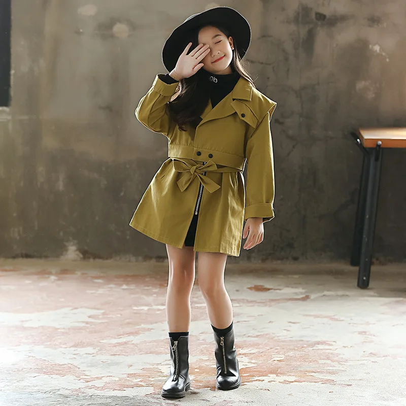 Хлопковая ветровка для больших девочек детская Весенняя верхняя одежда детское