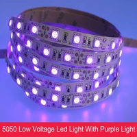 dc12v 5m sm5050 390 435nm ultraviolet ray led diode ribbon purple flexible tape lamp for dj fluorescence