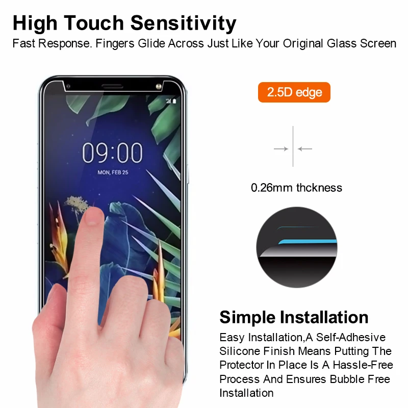Защитное стекло для LG K 40 K40 закаленное 2.5D Premium 9h Защита экрана lg k защитная