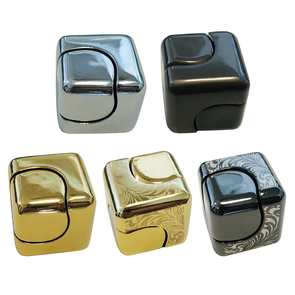 

Colorful Square Decompression Spinning Top Wind Small Cube Dice Fingertip Spinning Top fingertip gyro anxiety decompression Toy