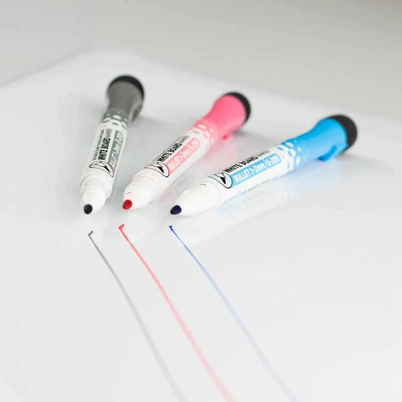 

8 шт. магнитные стираемые ручки для белой доски маркеры для сухих ластиков ручки для рисования детей с ластиком