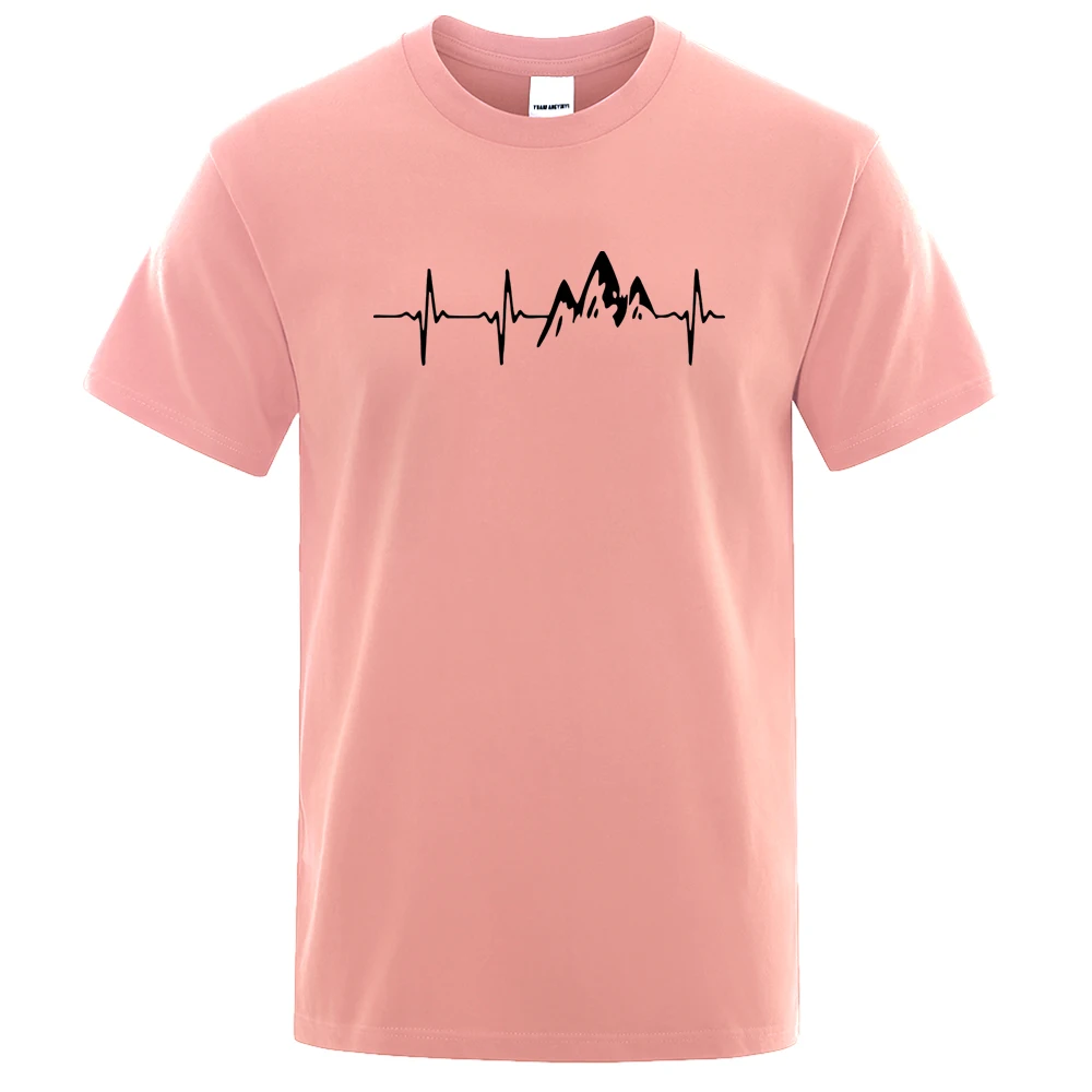 

Mountain Ecg brand funny hip-hop Harajuku streetwear ECG 2021 summer men's and women's short-sleeved T-shirt top printing casual