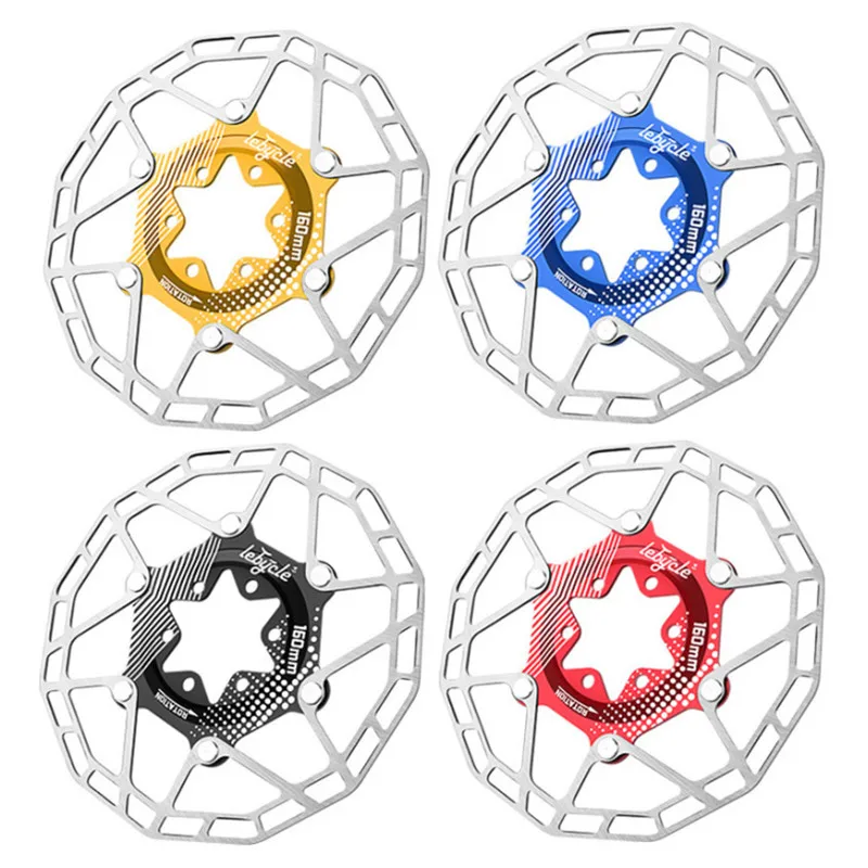 

160mm Bicycle Brake Rotor Disc MTB DH Strong Heat Dissipation Floating Brake Disc Hydreaulic Brake Pad Bicicle Bike Parts