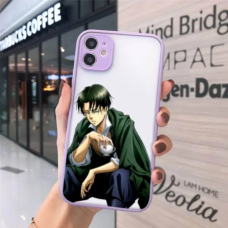 

Anime Japanese attack on Titan Phone Cases matte transparent For iphone 7 8 11 12 plus mini x xs xr pro max cover