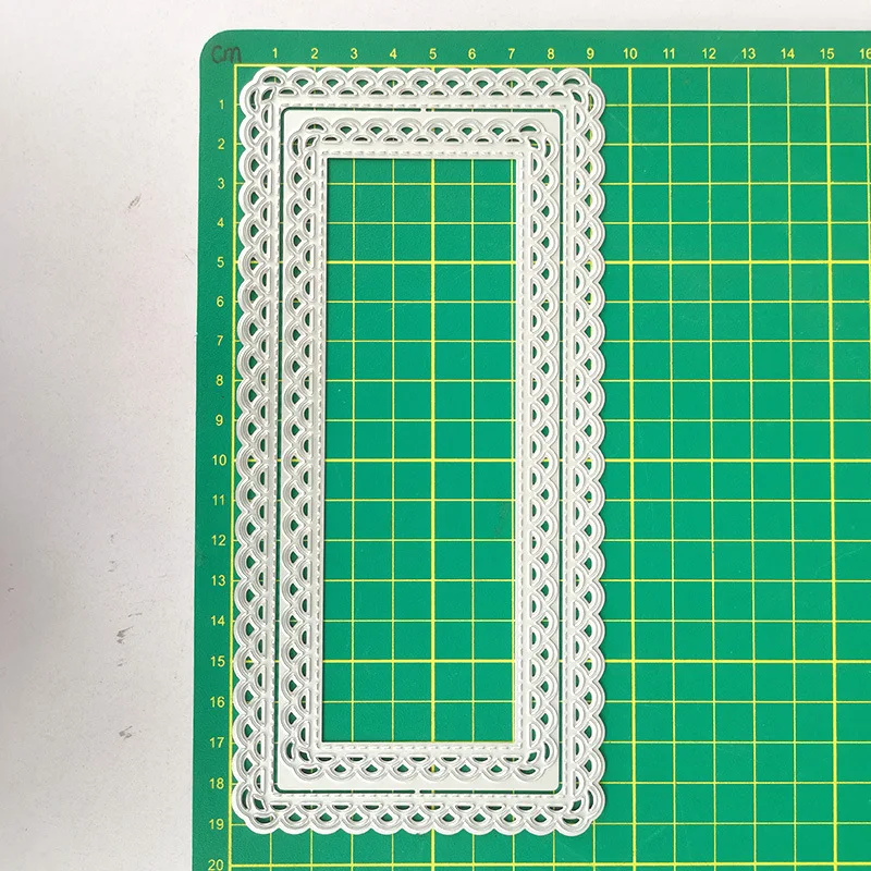 

Rectangular Lace Border Metal Metal Cutting Dies 2021 New Diy Die Molds Scrapbooking Paper Making Die Cuts Crafts