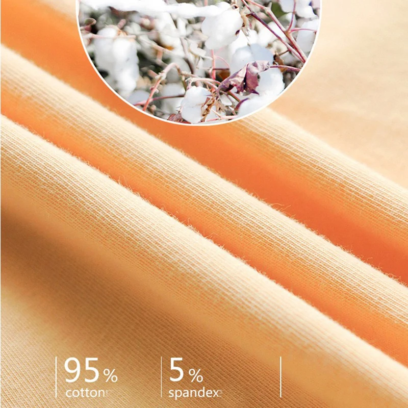 Женские хлопковые трусы с высокой талией эластичные из чистого хлопка бесшовные