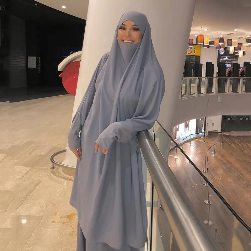 Рамадан с капюшоном мусульманский женский хиджаб платье молитва одежды джилбаба