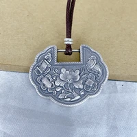 pure silver 999 new flower lock pendant