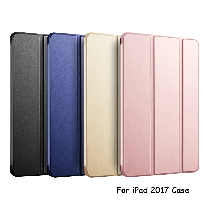 Для IPad 2017 чехол умный спящий кожаный для складной кронштейн 9 7 модель A1822 1823|Чехлы