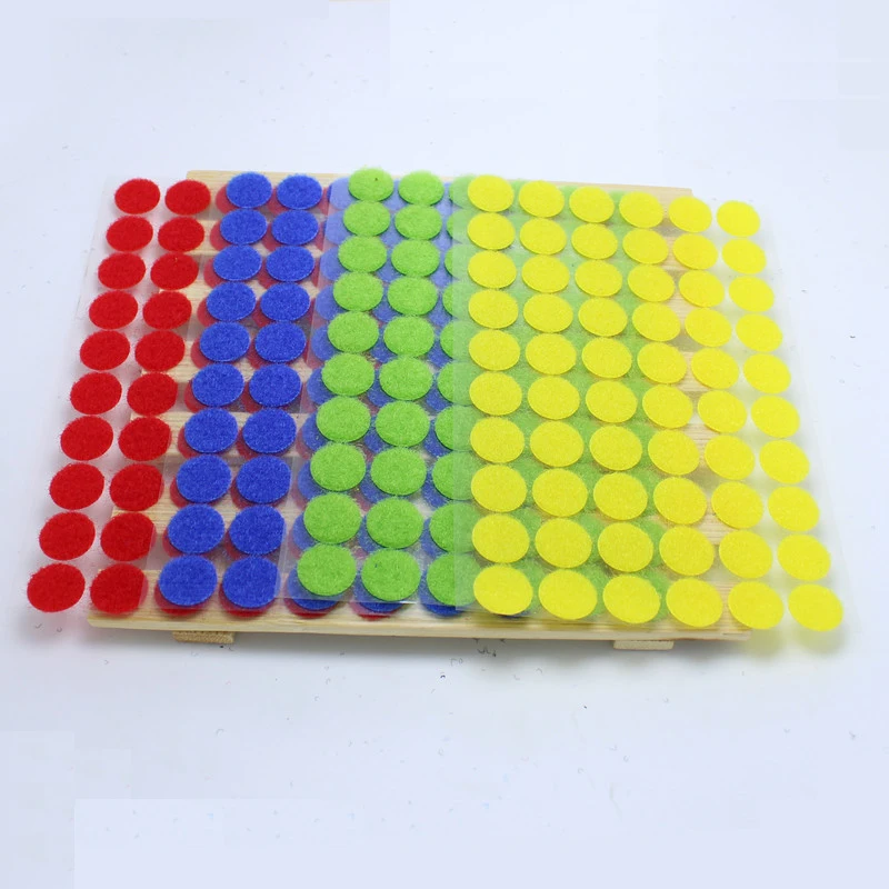 100 пар 15 мм детская ручная цветная Магнитная нейлоновая наклейка для монет