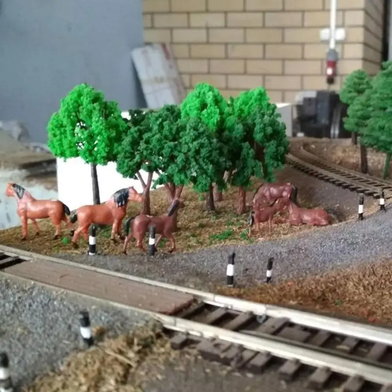 

Sand Table Building Model DIY Handmade Material Plastic Horse Grassland Running Horse Color Simulation Model Horse 1/87 U4W4