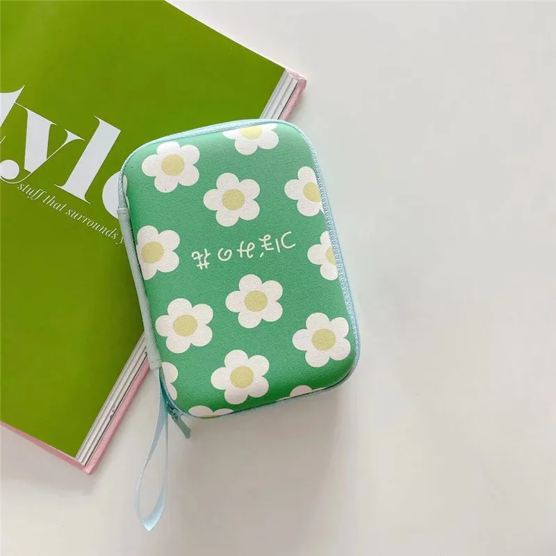 Жесткий чехол на молнии с мультяшным рисунком для наушников Airpods Redmi Airdots сумка