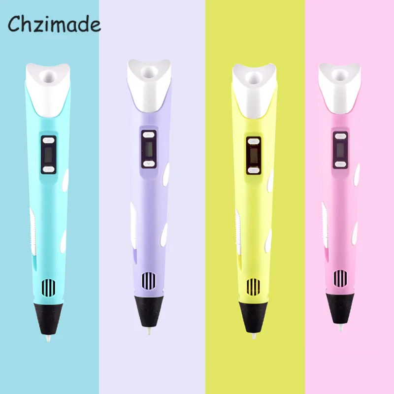 

Chzimade 3D Diy Drawing Printing Pens With ABS Filament Colorful 3D Scrapbooking Printer Pen Drawing Tools Decoration