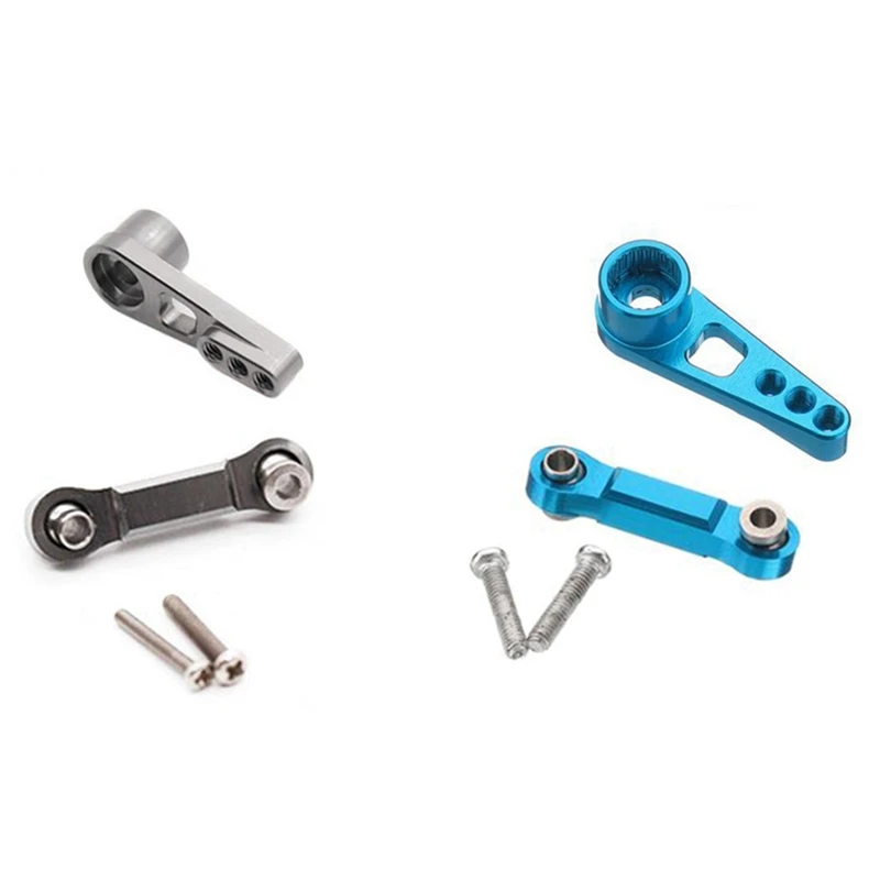 

2 комплекта 25T, Серводвигатель ручной рычаг тяга сервопривода для WLtoys A959 A959-B A949 A969 A979 RC автомобилей Обновление Запчасти, цвета: серый, синий