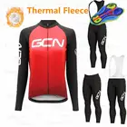 Новинка 2021, зимний теплый флисовый комплект из Джерси для велоспорта GCN, женская уличная одежда для езды на горном велосипеде, комплект из комбинезона и брюк, теплая одежда для велоспорта