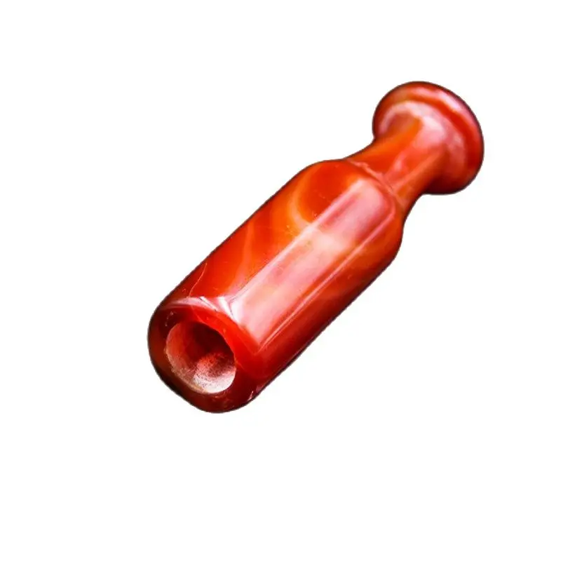 Китай ручной натуральный красный резной Агат агата из мундштук | Дом и сад