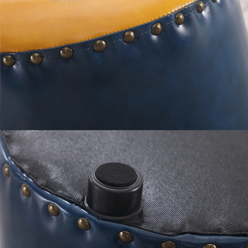 40 см кожаный круглый табурет модные креативные кофейные табуреты домашний диван