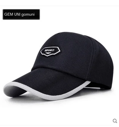 

Hot Sale Summer Breathable Mesh Baseball Cap Quick Drying Hats For Men Blue Gray