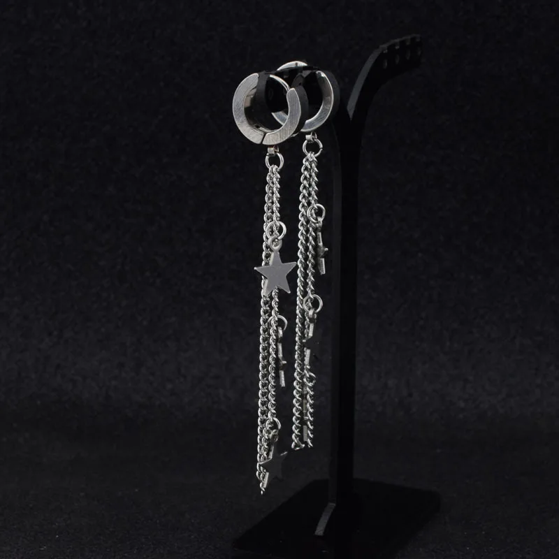 Модные кисточки в виде звезд серьги прилив обувь для мужчин и женщин без уха