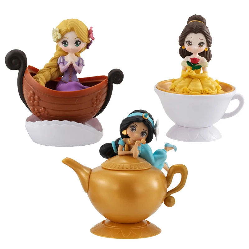 3 шт./набор экшн-фигурки принцессы из мультфильма Белль Рапунцель | Игрушки и