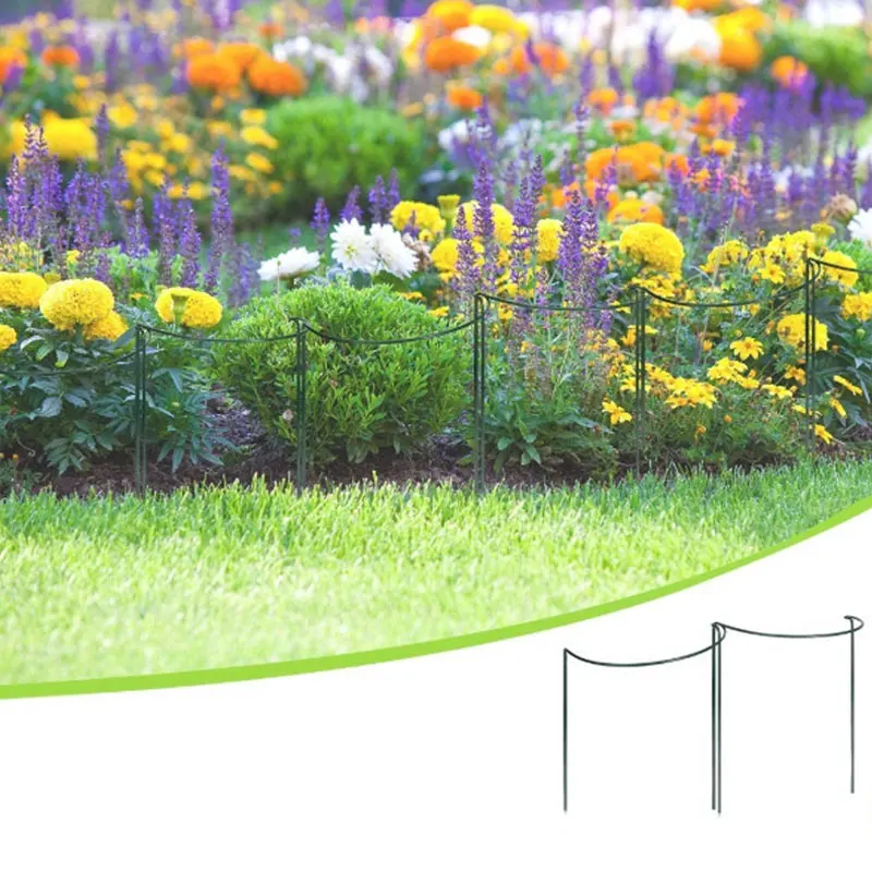 12 шт. металлическая опора для растений зеленая полукруглая 21x35см | Дом и сад