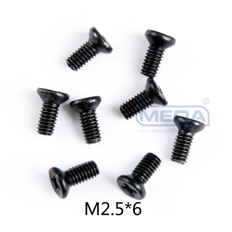 Wltoys 12428 RC автомобиль запасные части саморезы с полукруглой потайной головкой Винты с плоской головкой и крестообразным шлицем половина штифт M2 M2.3 M2.5 M3 M4 винты для RC автомобиль