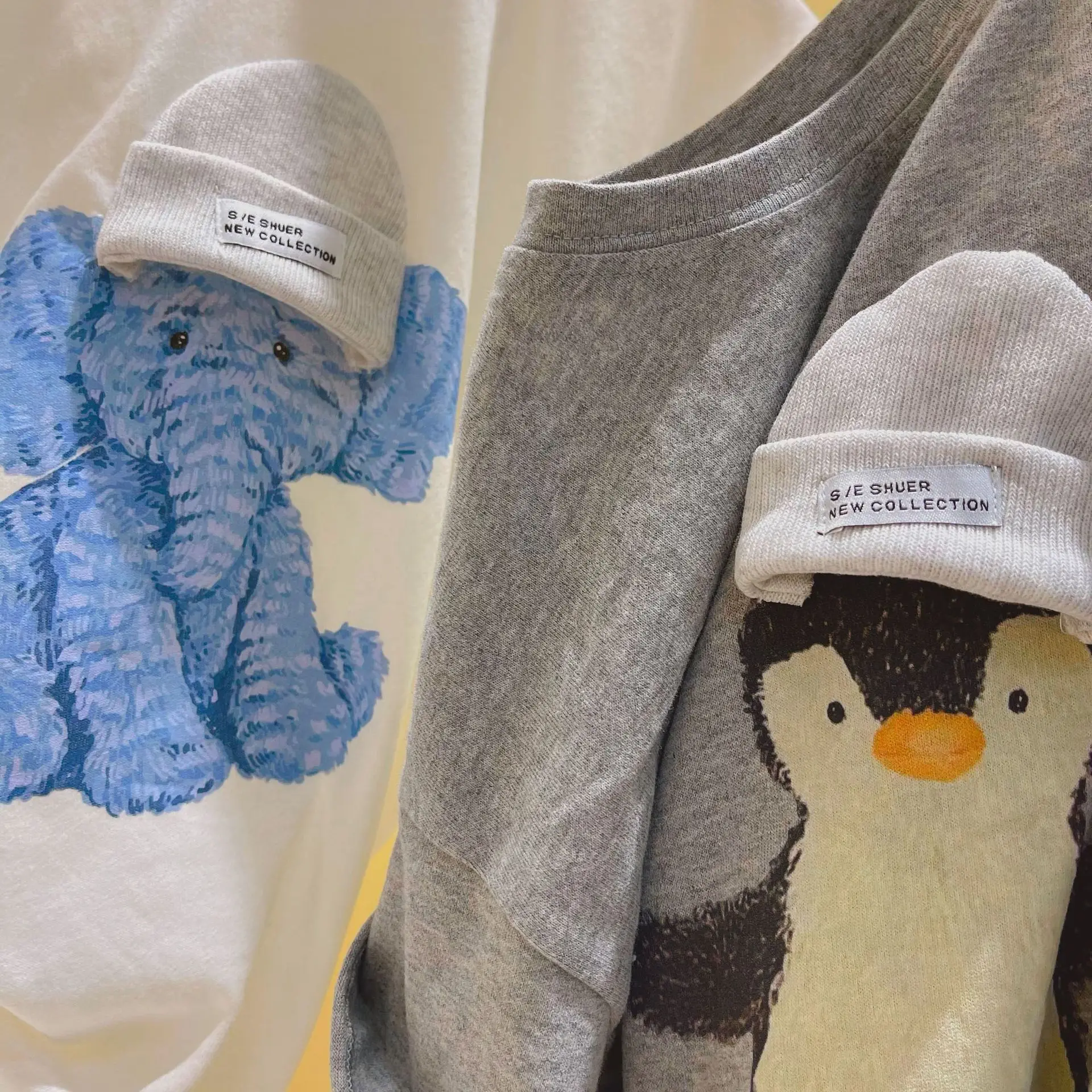 Spring Autumn New Children Long Sleeve T Shirt Cartoon Boys Tops Loose Kids Sweatshirt Cotton Girls Tee Baby Clothing 1-7 Year