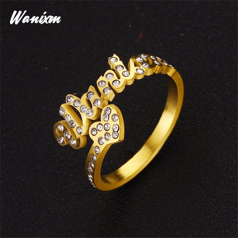 Кольцо с фианитом нержавеющая сталь|Индивидуальные Кольца| |