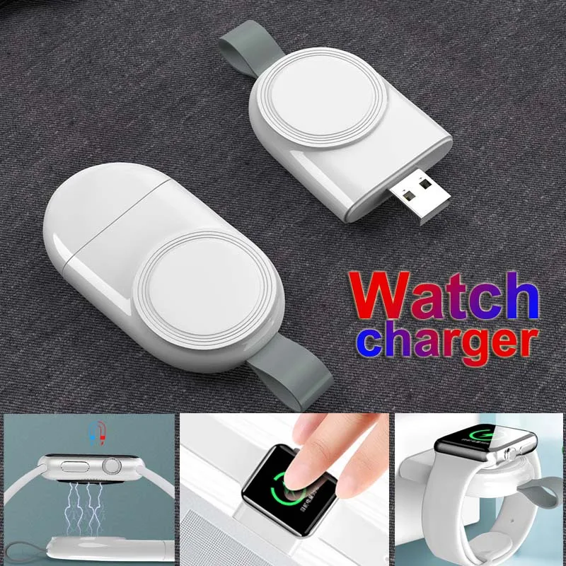

Portable Wireless Watch Charger for IWatch 7 6 SE 5 4 Charging Dock Station USB Charger Cable for Apple Watch Series 7 6 5 4 3 2
