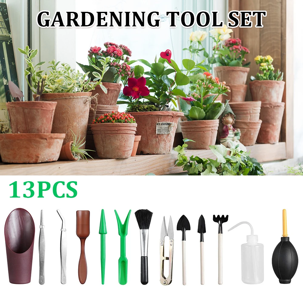 Мини садовые инструменты наборы суккулентные растения бонсай миниатюрный