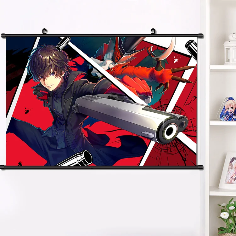 Аниме Persona 5 Ren Amamiya Morgana Ryuji Sakamoto Anne Takamaki Yusuke Kitagawa Makoto настенный плакат домашний