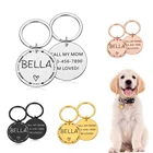 Идентификационная бирка для домашних животных, бирка для собаки, ожерелье, Персонализированные Бирки с гравировкой имени собаки, кошки, бирка для ошейника, бирка для ошейника для домашних животных, бирка для идентификатора, Бесплатная гравировка