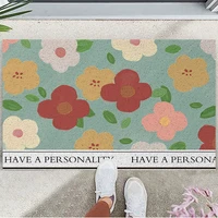 flowers doormat entrance carpet entrance hallway welcome printed non slip rugs front doormat outdoor pad kitchen bedroom cutable