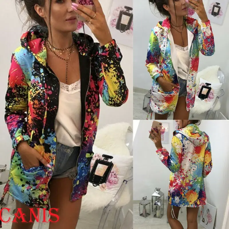 Женская толстовка с капюшоном и длинным рукавом куртка-парка верхняя одежда |